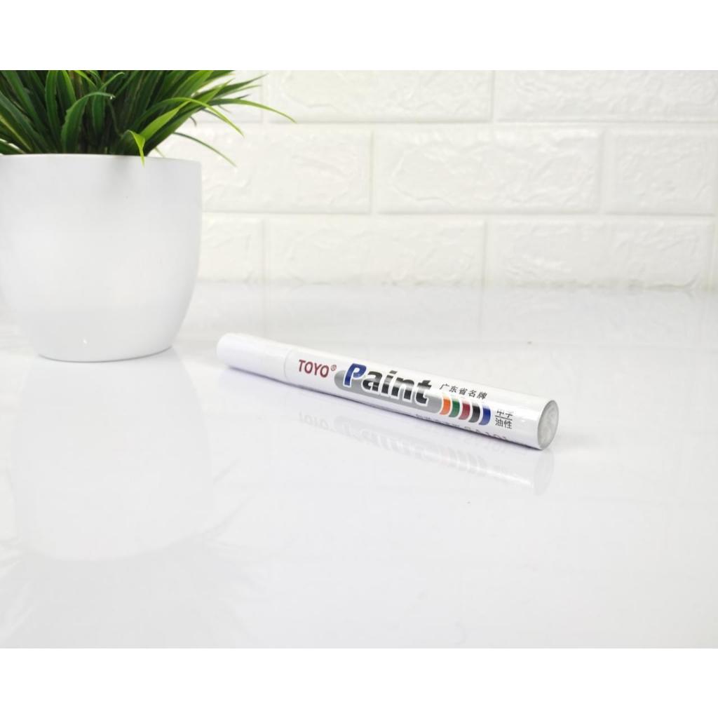 

SPIDOL TOYO Spidol Ban Mobi Spidol Ban Motor ASLI Paint Marker - Putih