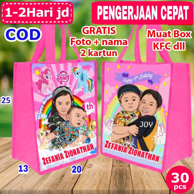 

Tas Ulang Tahun Bingkisan Ultah Souvenir CUSTOM KARTUN
