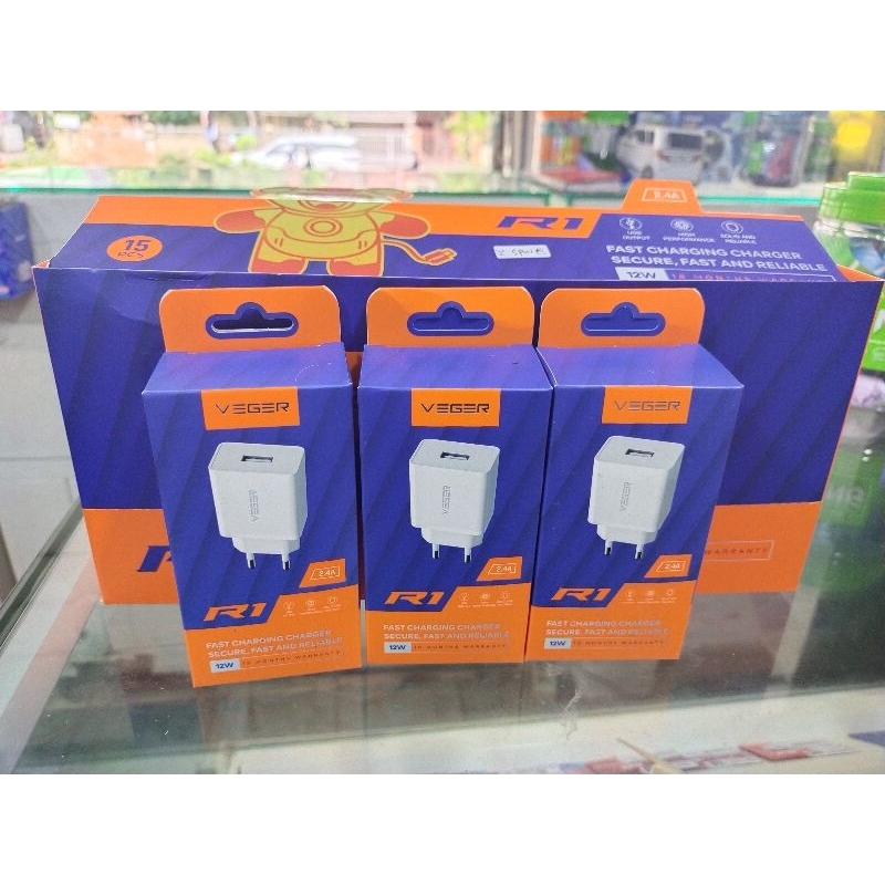 Batok charger/kepala casan/adaptor charger Veger R1
