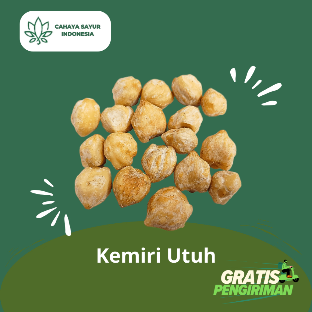 

Kemiri Utuh / Kemiri Bulat 1kg + Gratis Ongkir