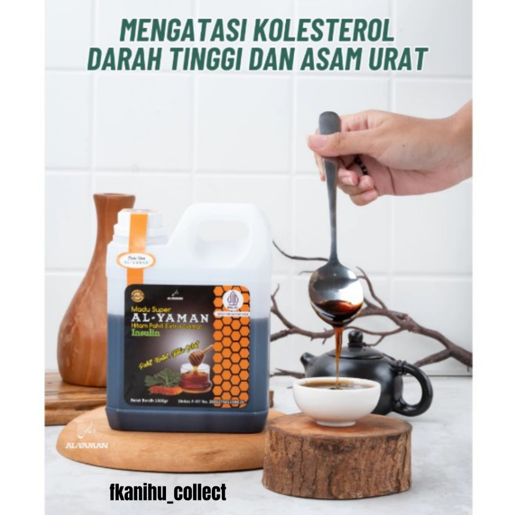 

Madu Hitam Pahit Asli Al Yaman 1kg - Madu Hitam Pahit Untuk Diabetes Kolesterol Gula Darah Imun tubu darah tinggi