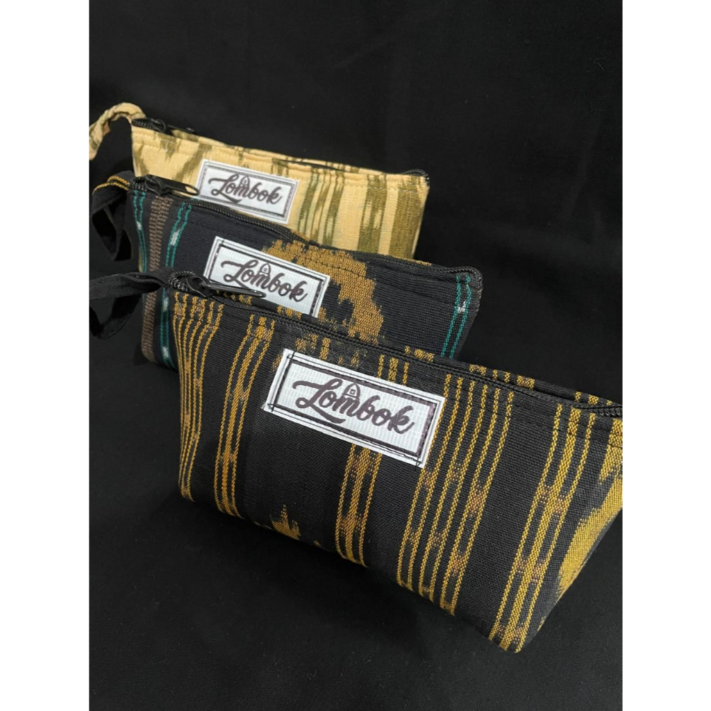Dompet Pouch Panjang Koin Tenun Lombok