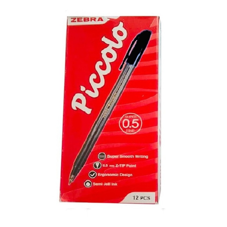 

PULPEN PICCOLO SEMI GEL 0.7/0.5MM ZEBRA/BLACK
