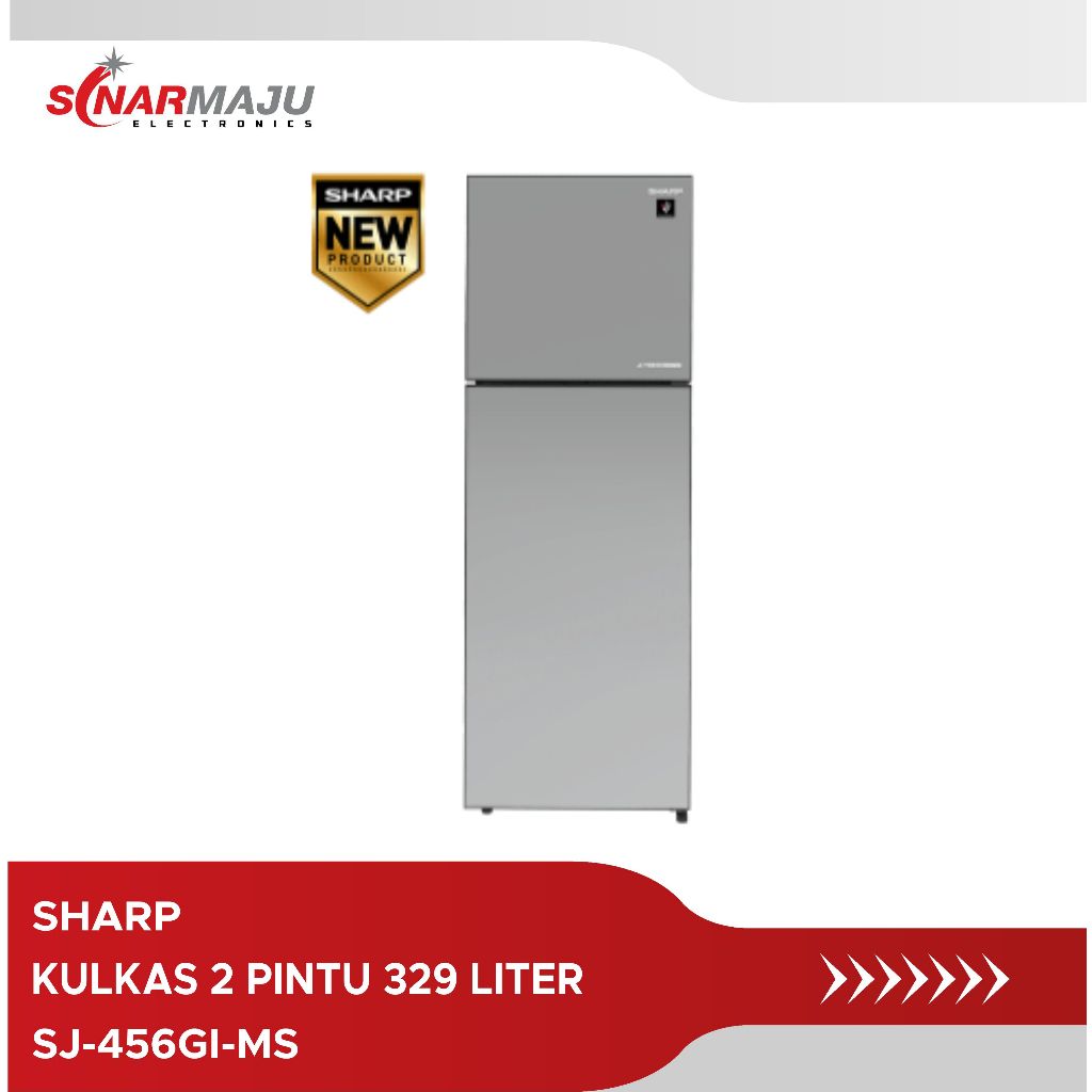 Kulkas 2 Pintu SHARP 329 liter SJ-456GI-MS / SJ 456GI MS