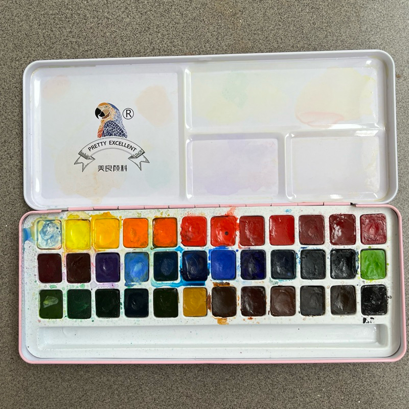 

Preloved Meiliang Pretty Excellent Watercolor 36 Colors