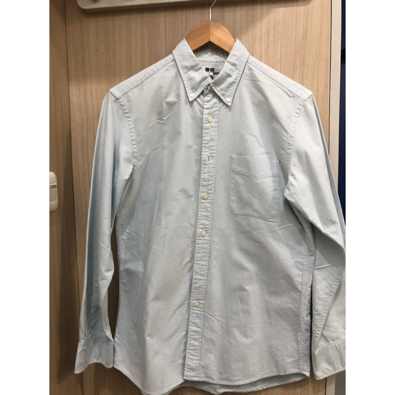 kemeja denim uniqlo kemeja pria uniqlo kemeja pria flanel kemeja lengan panjang branded preloved