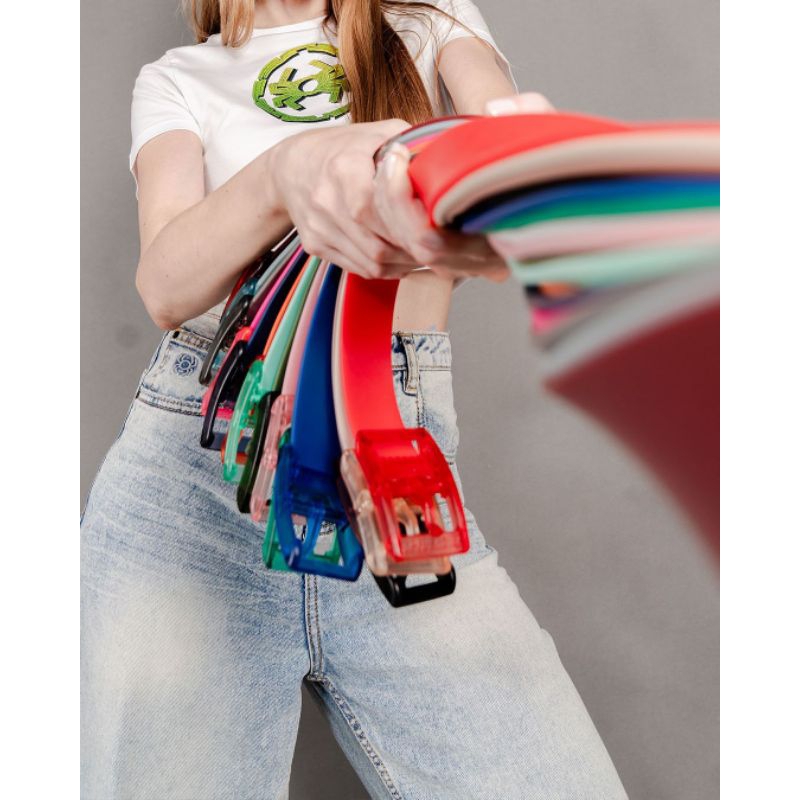 IKAT PINGGANG SPYDERBILT ORIGINAL - SPECTRUM COLOURFULL MEN BELT TPE23001 RED ALL