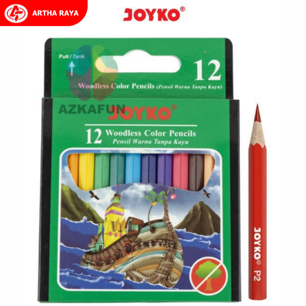 

Pensil Warna Joyko CP-107 Pendek (12 Warna)