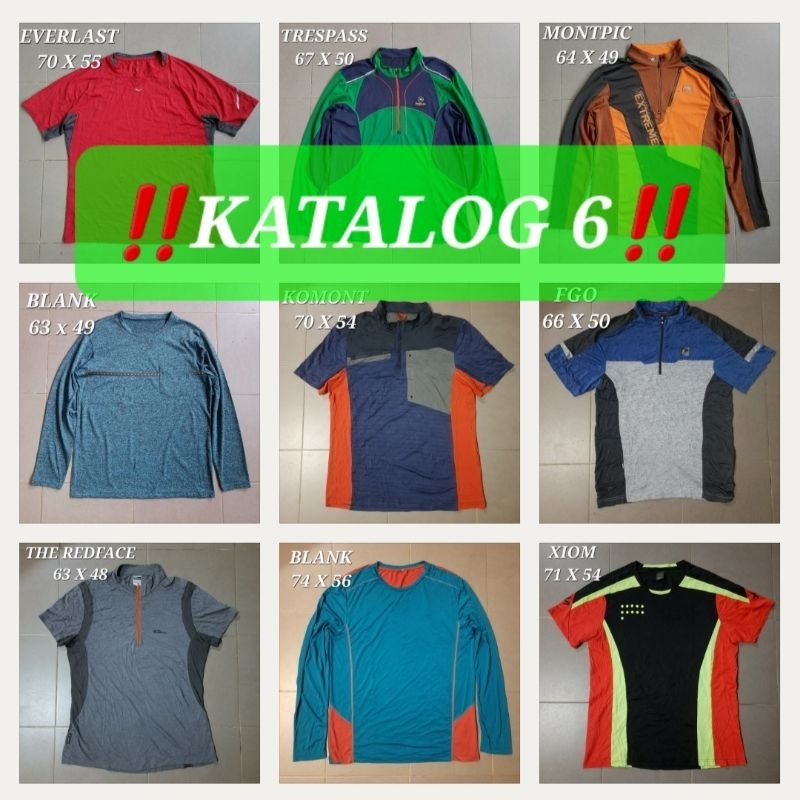 Baselayer Outdoor Baju Kaos Olahraga Jersey Futsal Parasut Manset Sepeda Gowes Gym Fitness Sepak Bol