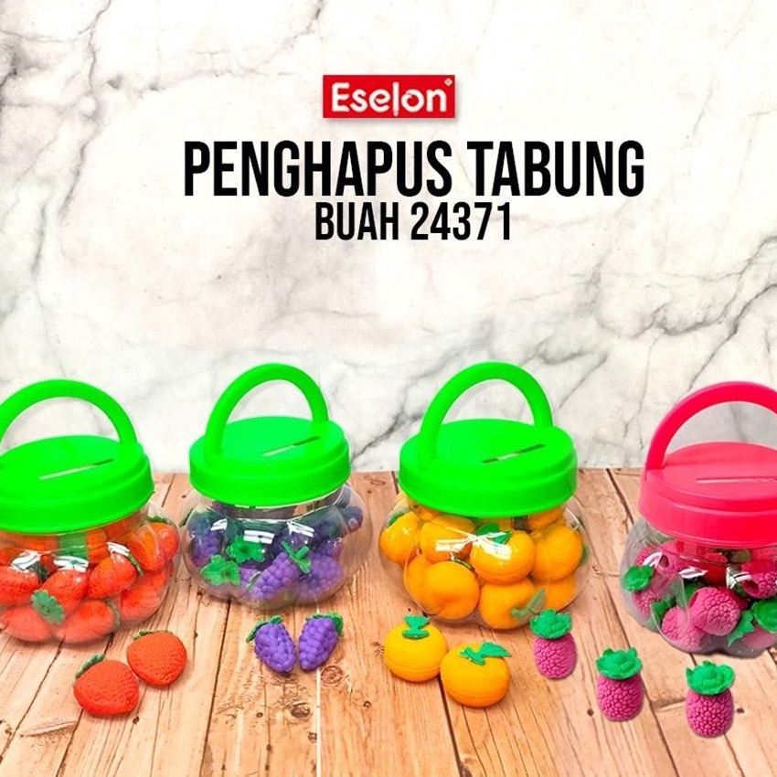 

Extra ESJKT 24pcs Penghapus Penghapus Buah Fancy Penghapus buah Penghapus TOPLES