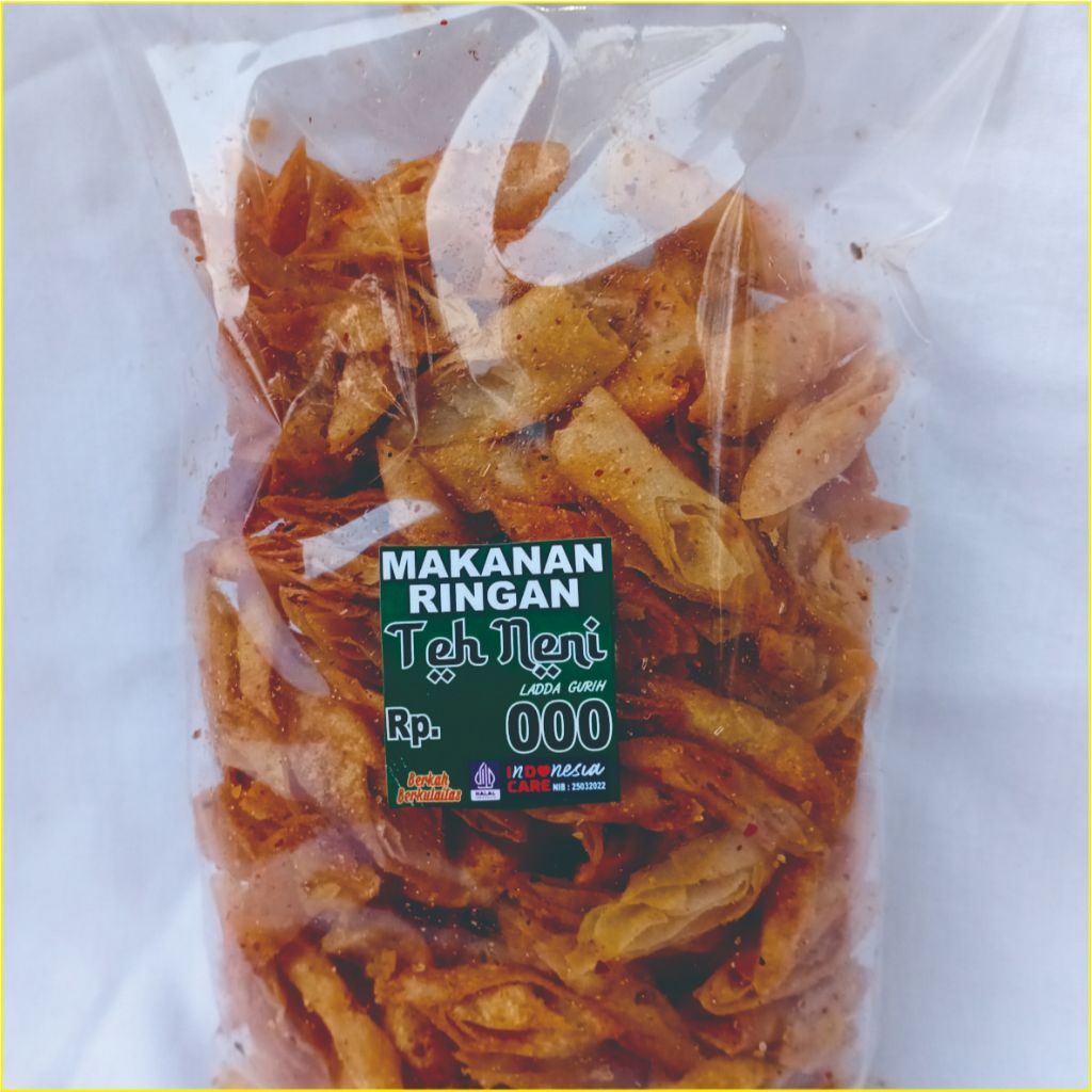 

LUMPIA GARING PEDAS MAKANAN RINGAN SNACK CEMILAN TEH NENI