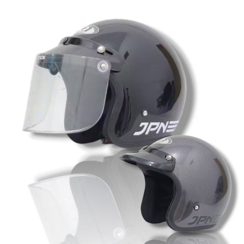 Helm bogo  JPN original kaca datar kaca cembung pet SNI