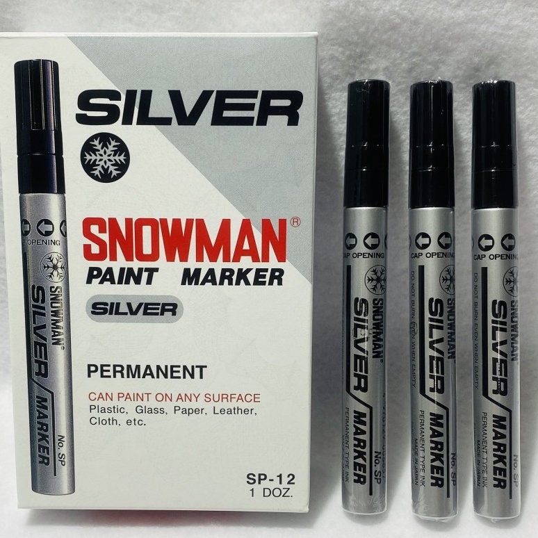

Spesial Spidol Snowman Permanen Paint Marker SP12 Tinta Sier