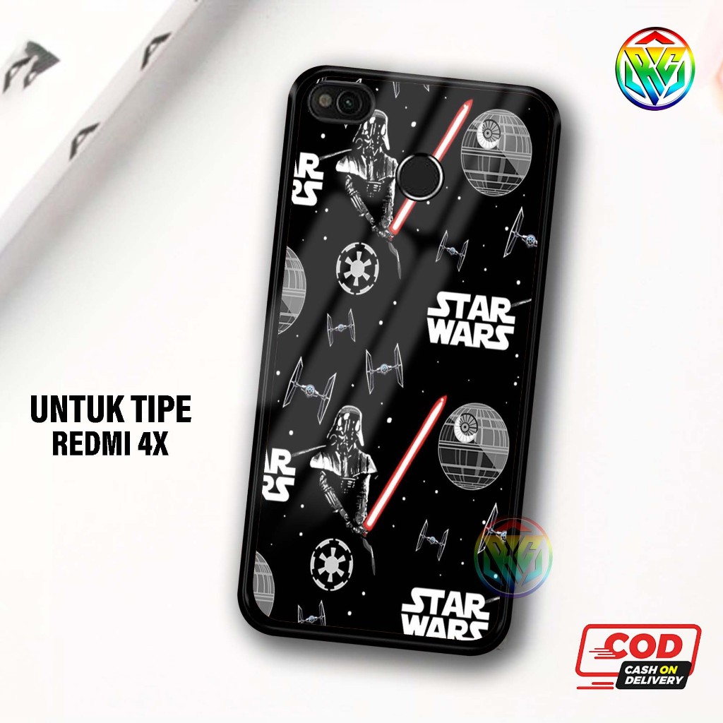 Real Case Xiomi Redmi 4X Terbaru Case kilau - New Case Glossy casing Hp Xiomi Redmi 4X [Motif STRWRS