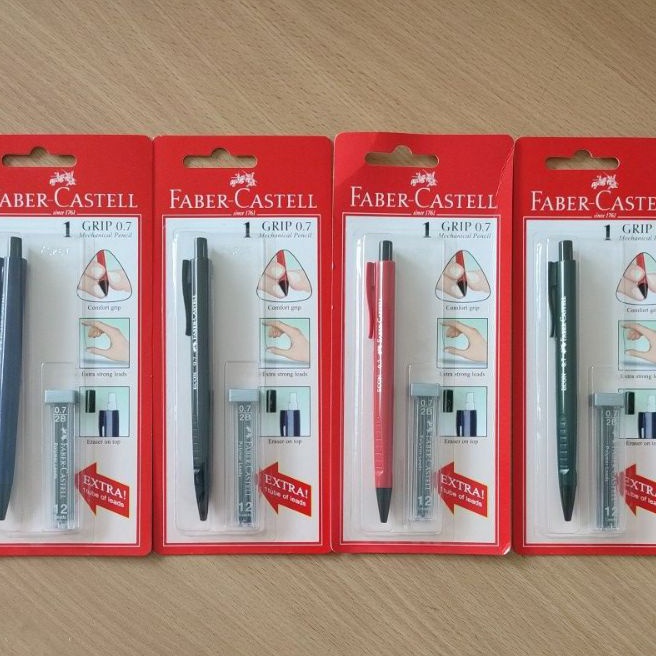 

Wow Pensil Mekanik 7 SET Faber Castell 13511 GRIP Mechanical Pensil 7