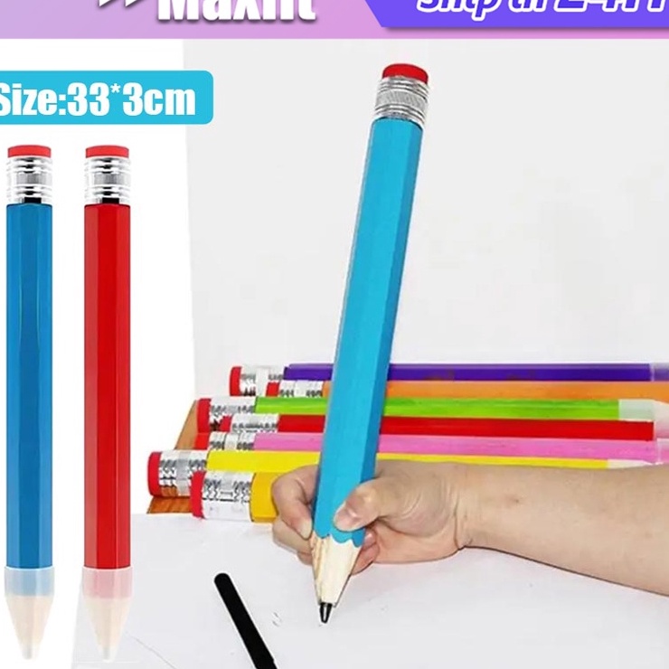 

Terjangkau 33 CM Pensil Jumbo Pensil Tulis Hitam HB Asli Alat Tulis
