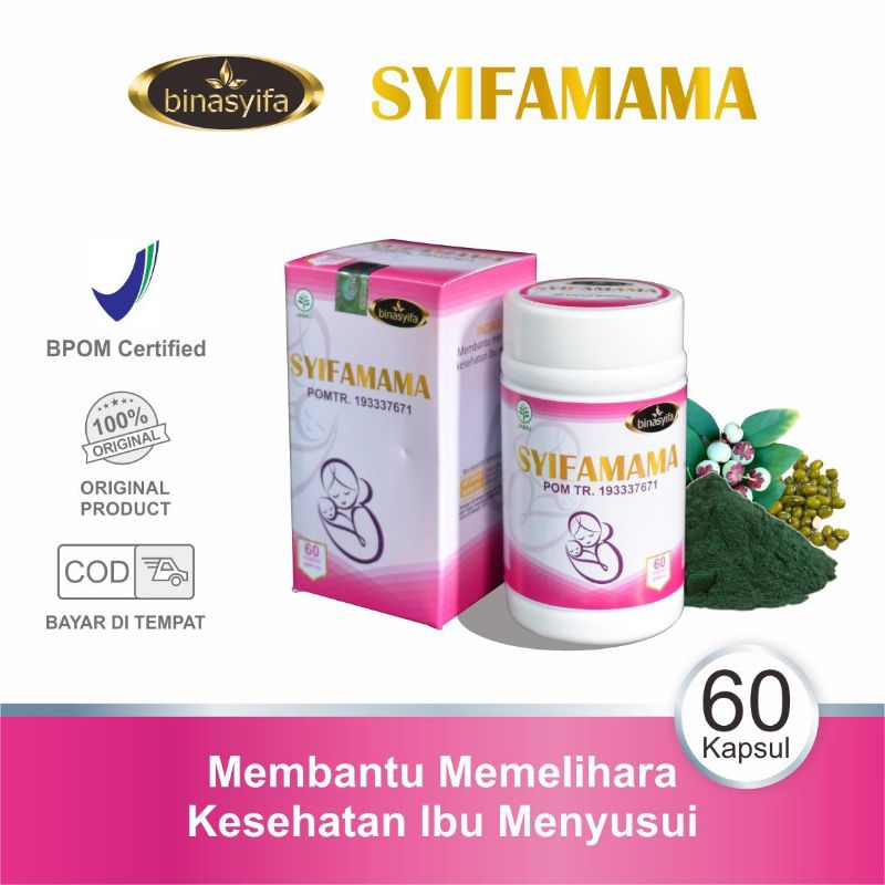 SYIFAMAMA Obat Pelancar ASI Vitamin Ibu Menyusui ASI Booster