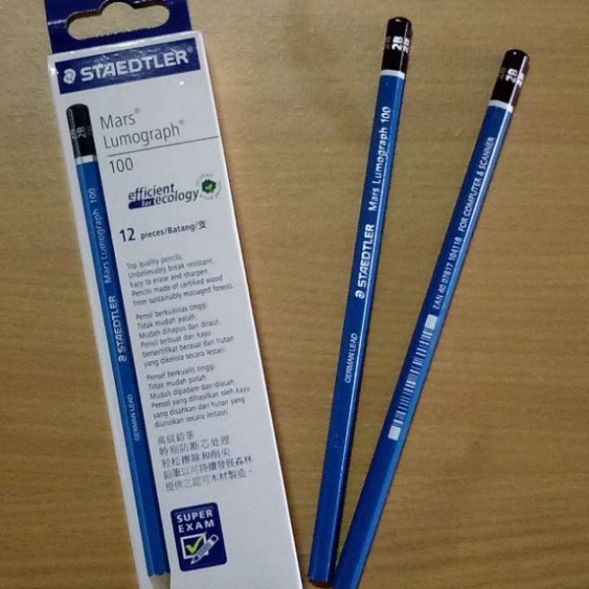 

Hematku Pencil Staedler 2B tertera perlusin isi 12 pcs