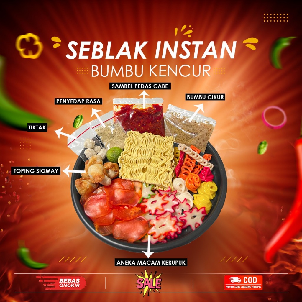 

SEBLAK INSTAN NGABRET BUMBU KENCUR PEDAS