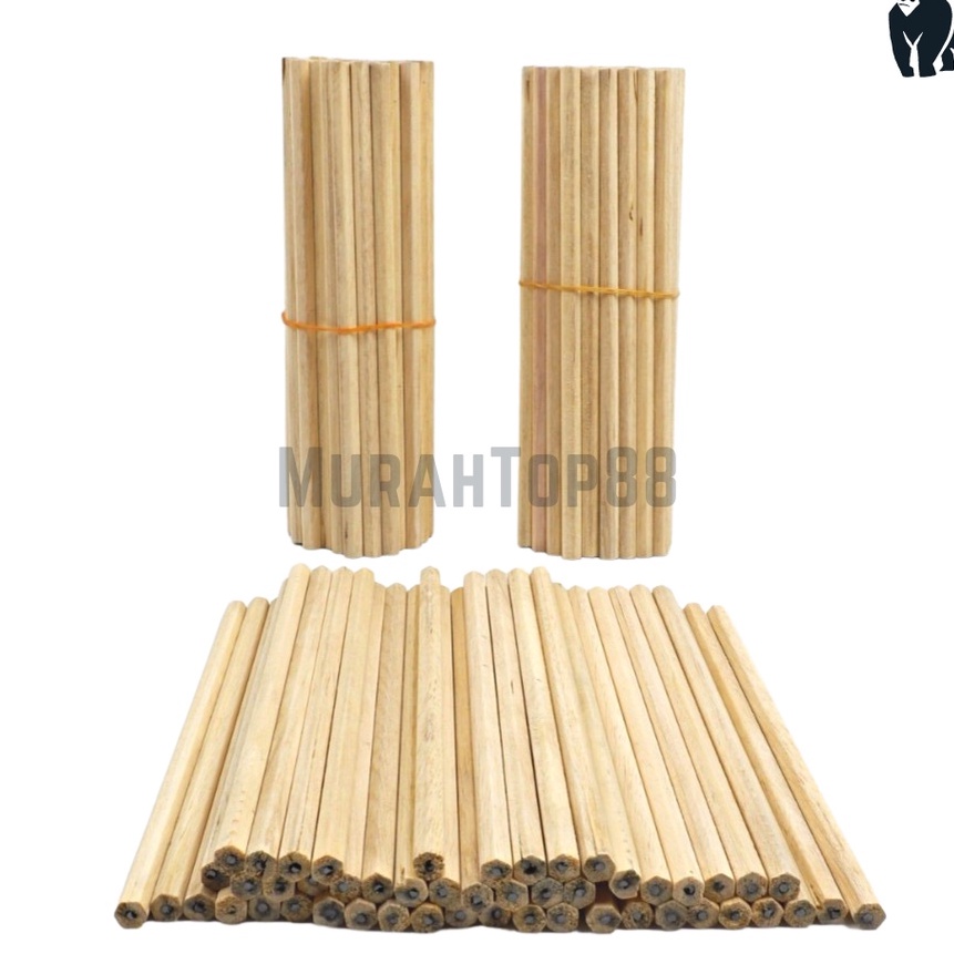 

Bonuskan Pencil 2B Kayu Polos Panjang Pensil Hotel Pensil Segi Enam Bulat 1 IKET isi 5 PCS