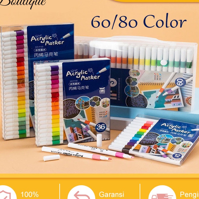 

FG2 68 Colors Pen Akrilik Marker Warna Cepat Kering Tahan Air Spidol Acrylic Painter Menggambar Kreativitas Seni Edukasi Anak