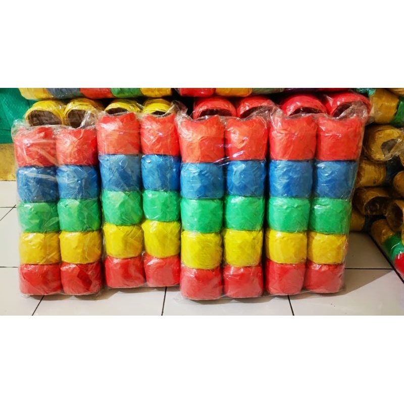 

tali rapia plastik untuk eceran 1000 5 pak isi 50 roll