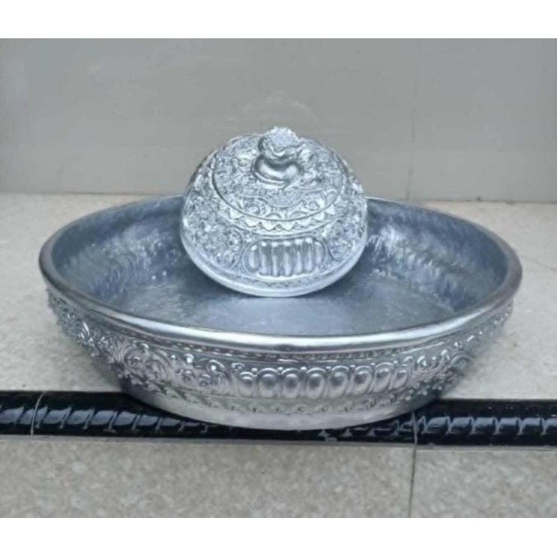 Bokor fiber motif slaka // bokor 32 cm