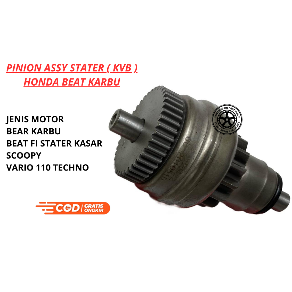 GRANAT PINION ASSY STATER BEAT KARBU / BEAT FI STATER KASAR / SCOOPY / SPACY / VARIO 110 TECHNO / GI