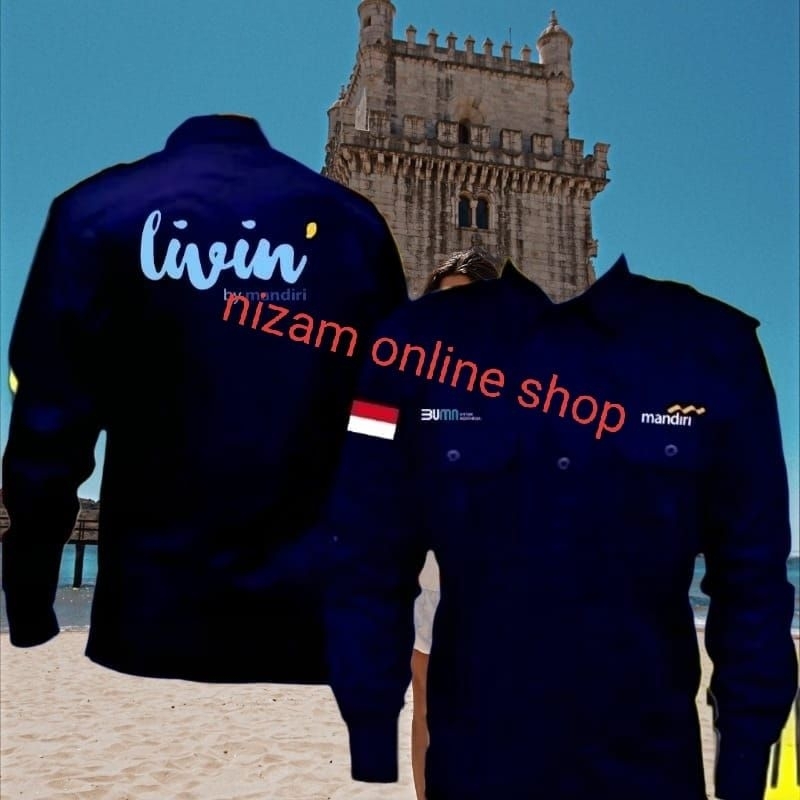 Kemeja BUMN mandiri livin, Baju BUMN Livin mandiri seragam BUMN Livin mandiri pdh Livin mandiri keme