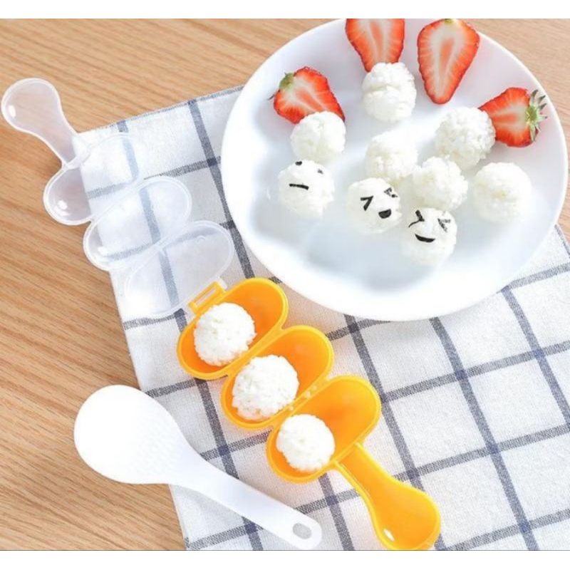 CETAKAN NASI BENTO BULAT+CENTONG