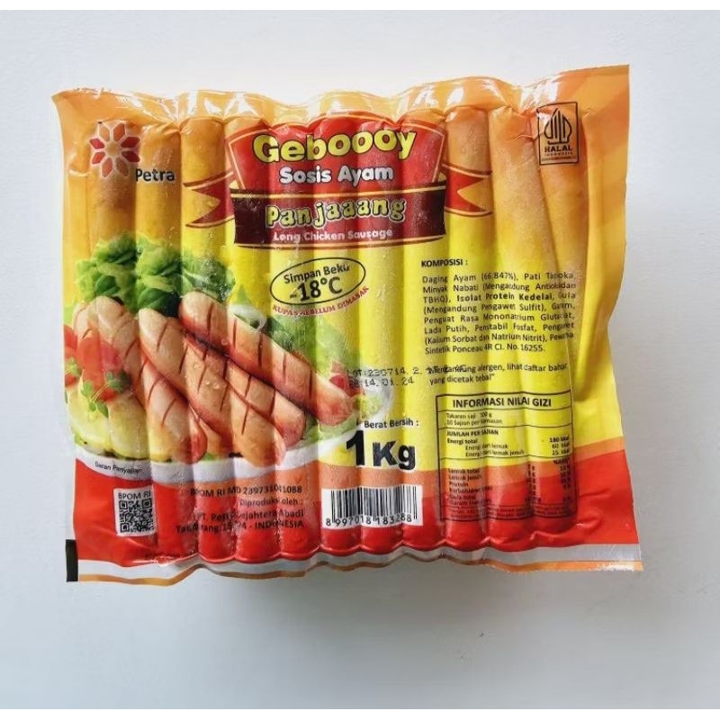 

Geboyku Sosis Ayam 1kg 30s