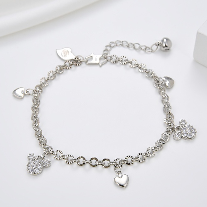 KI3 Lavish Jewelry 6b COD Gelang Titanium Anak Wanita Anti Karat Sier Emas Muda Bayi Couple Asli Ran