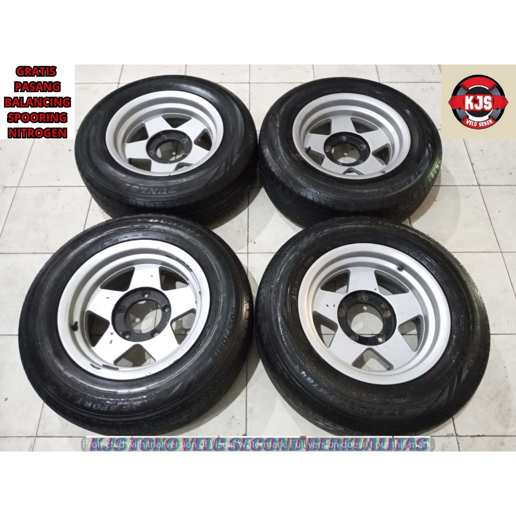 READY STOK VELG RACING SECOND MODEL COPOTAN ESCUDO RING 15 LEBAR 7 RATA LOBANG PCD 5X139.7 OFFSET -1