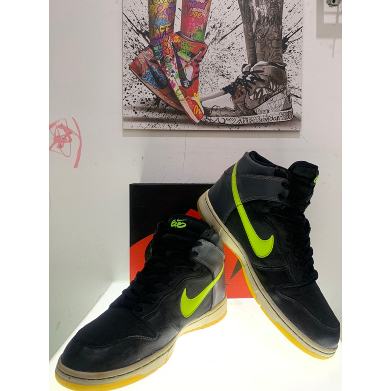 SB Dunk High Premium Grey Volt Original Authentic by Depatu Size 45/29 Vietnam