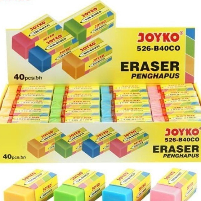 

HJ6 Eraser Penghapus Kecil Joyko B4CO Warna 1pak