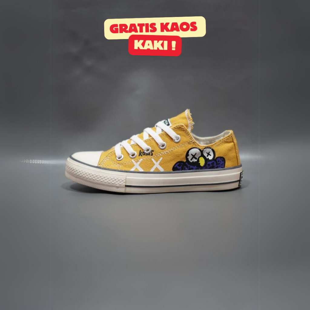 Sepatu Converse Chuck Taylor All Star X Elmo Kuning Low Premium Original 100% BNIB