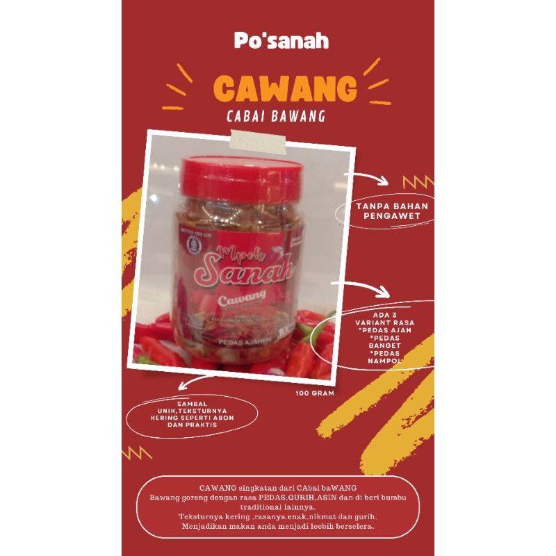 

cawang(cabai bawang)PO' SANAH