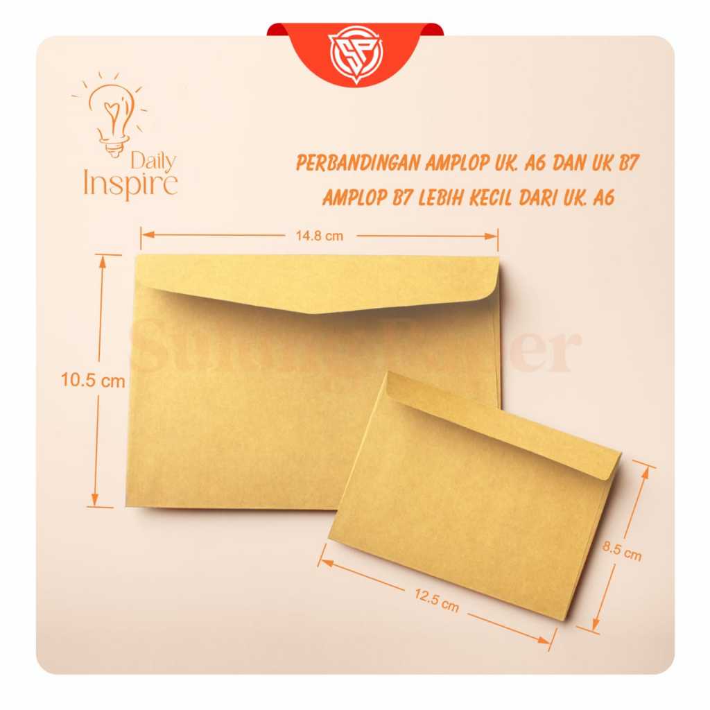

AMPLOP B7 KRAFT / AMPLOP POLOS VINTAGE / AMPLOP UNDANGAN KECIL / AMPLOP COKLAT MURAH