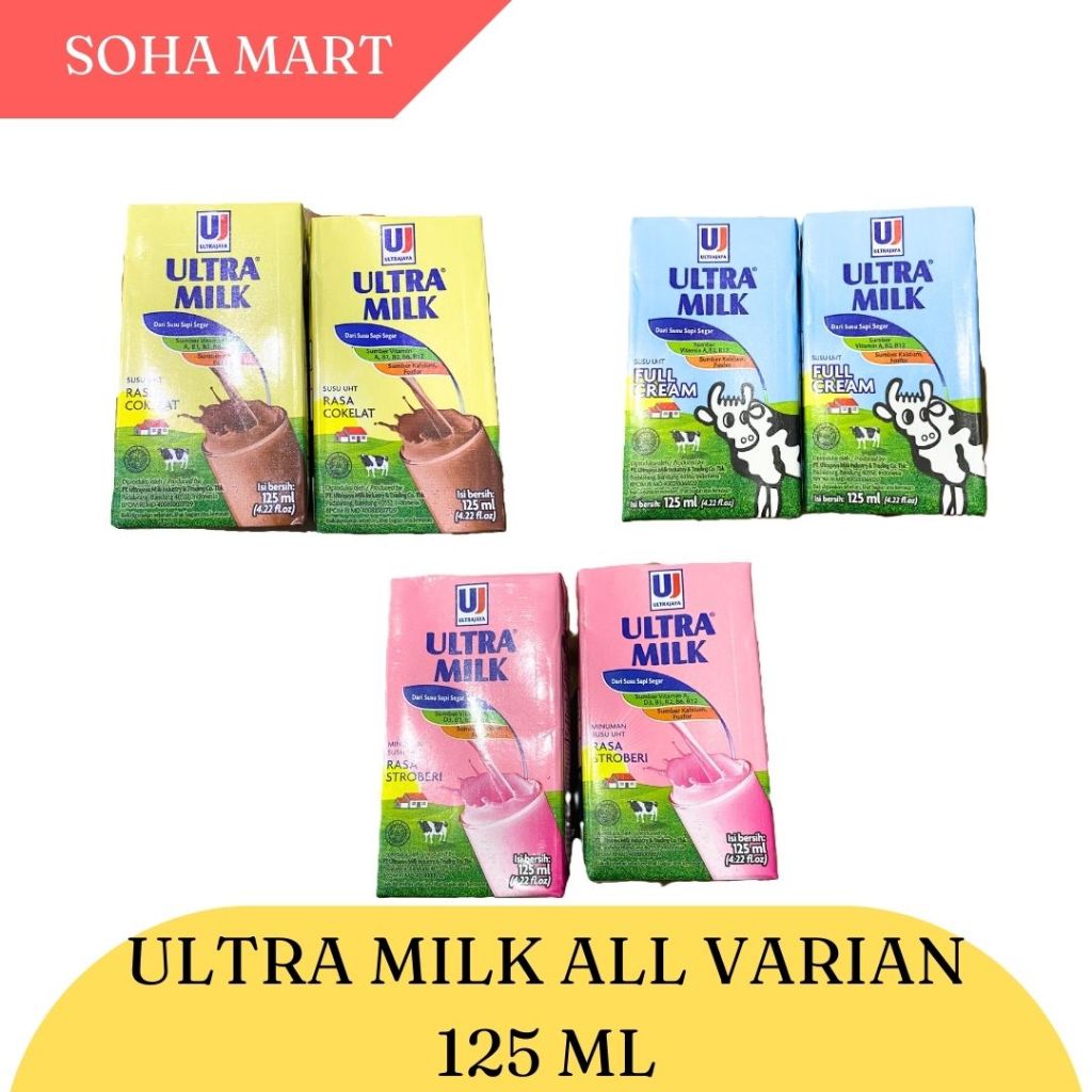 

Soha Mart Ultra Milk All Varian (125ml)