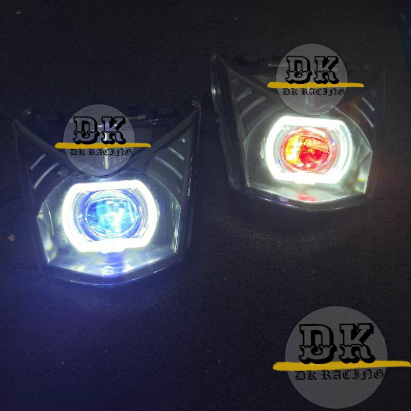 84945. Reflektor Lampu Depan Honda Beat FI Stater Kasar 2013 2014 Costum Biled Led