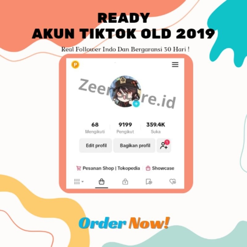 Akun Tiktok Old 2019 100% Follower Real Dan Bergaransi