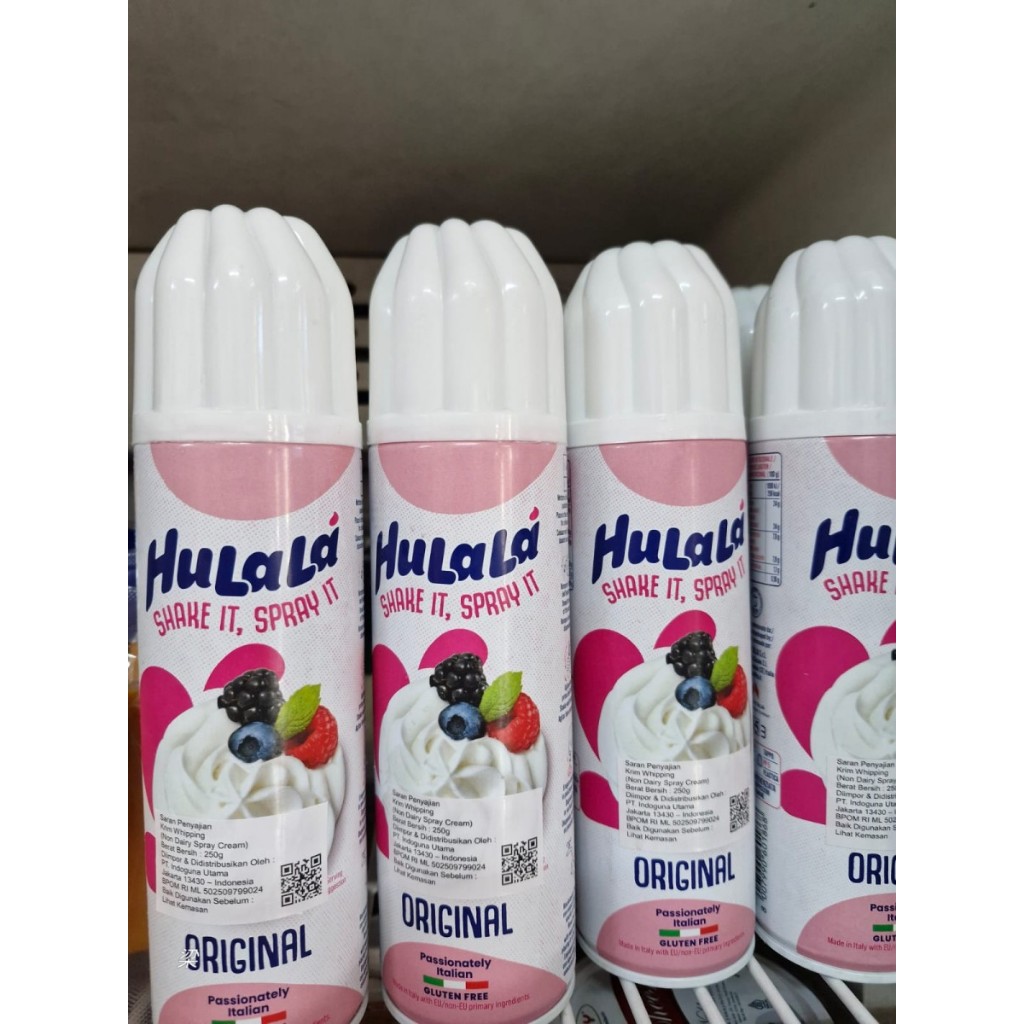 

Hulala Whipping Cream Spray 250g Whipped Cream Semprot 250g