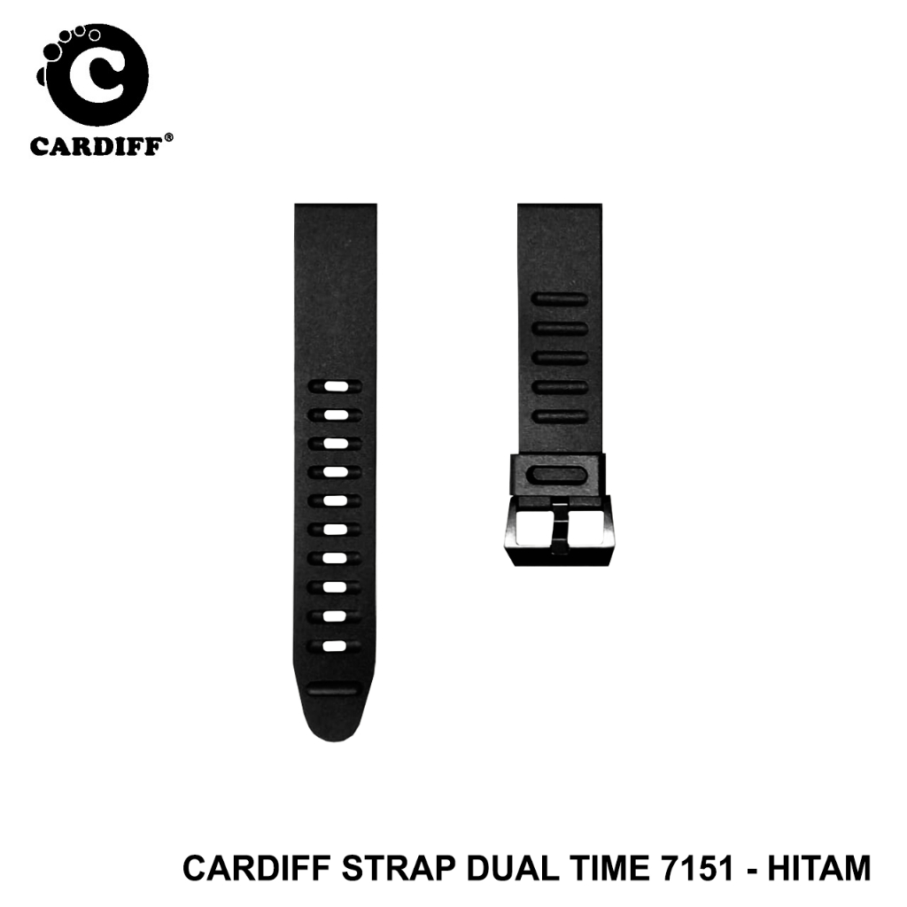 CARDIFF Tali Jam DT 7151 Original Jam Tangan Karet