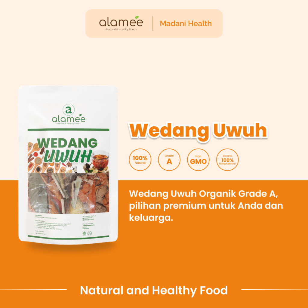 

ALAMEE Wedang Uwuh Komplit Asli Rempah Minuman Herbal Alami Langsung Seduh Lengkap