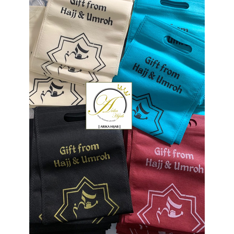 

READY STOK SIAP KIRIM goodie bag tas haji umroh sponbond surabaya sidoarjo mojokerto malang pasuruan gresik