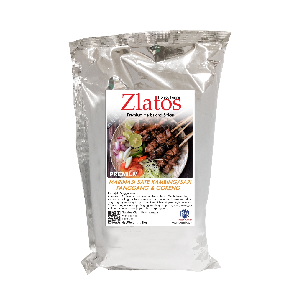 

Marinasi Goreng, Panggang Sate Kambing/Sapi Premium Zlatos 1kg