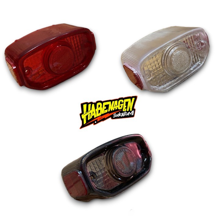mika kaca lensa stop lamp stoplamp lampu rem belakang merah mata kucing yamaha V 70 75 80 L2g rs 100