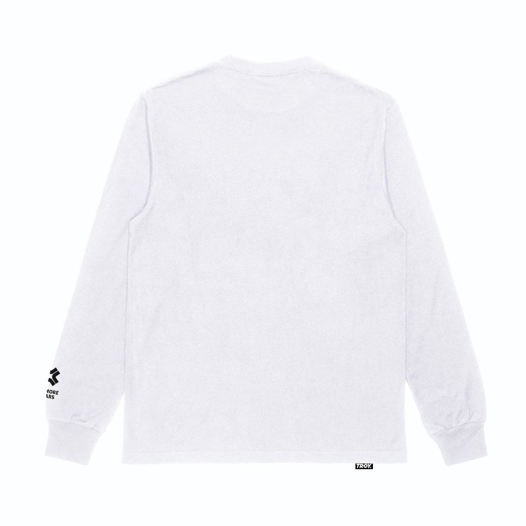 Troy Company Longsleeve Tshirt White SBNMT - Kaos Lengan Panjang Putih LS 2808