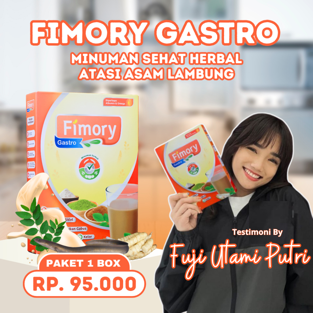 

Fimory Gastro 250gr - Minuman Herbal Untuk Mengobati Asam Lambung, Maag Kronis & GERD Akut