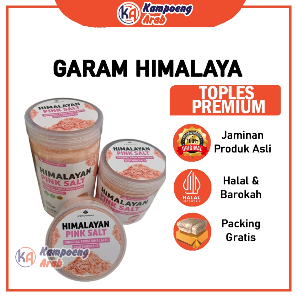 

Garam Himalaya Toples Premium Original Untuk Kebutuhan Masak Organic natural super fine